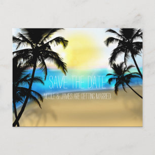 Faire-part Carte postale de pré-annonce de journée de plage +