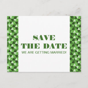 Faire-part Carte postale de pré-annonce de mariage à motifs d