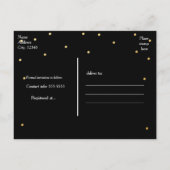 Faire-part Carte postale de pré-annonce en points de feuille (Dos)