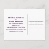 Faire-part Carte postale de préavis de mariage à triangles gé (Dos)