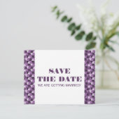 Faire-part Carte postale de préavis de mariage à triangles gé (Debout devant)