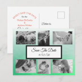 Faire-part Carte postale de préavis de mariage avec photo ver (Devant / Derrière)
