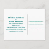 Faire-part Carte postale de préavis de mariage Triangles Géom (Dos)