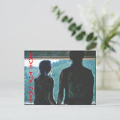 Faire-part Carte postale de punk rock emo punk pour annoncer  (Debout devant)