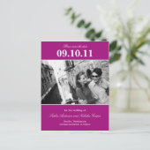 Faire-part Carte postale de rappel audacieux pour annoncer la (Debout devant)