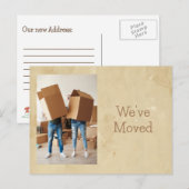 Faire-part Carte postale de rappel d'une nouvelle adresse et  (Devant / Derrière)