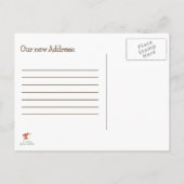 Faire-part Carte postale de rappel d'une nouvelle adresse et  (Dos)