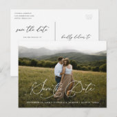 Faire-part Carte postale de rendez-vous amoureux avec date de (Devant / Derrière)