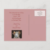 Faire-part Carte postale de réservation de date avec des mout (Dos)