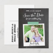 Faire-part Carte postale de sauvegarde à ruban washi (Devant / Derrière)