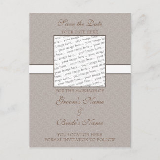 Faire-part Carte postale de sauvegarde de coquille d'oeuf bru