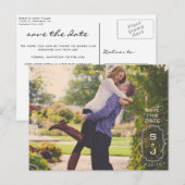 Faire-part Carte Postale de Sauvegarde de Date (Devant / Derrière)