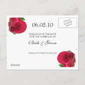 Faire-part Carte postale de sauvegarde de date Calla/Rose (Dos)