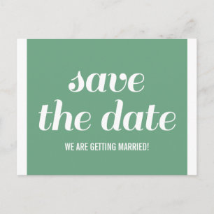 Faire-part Carte postale de sauvegarde de date de charme, ver
