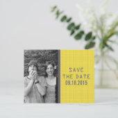 Faire-part Carte postale de sauvegarde de date de code binair (Debout devant)