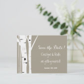 Faire-part Carte postale de sauvegarde de date de coeur sculp (Debout devant)