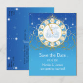 Faire-part Carte postale de sauvegarde de date de conte de fé (Devant / Derrière)