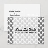 Faire-part Carte postale de sauvegarde de date de flèches tri (Devant / Derrière)