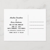 Faire-part Carte postale de sauvegarde de date de flèches tri (Dos)
