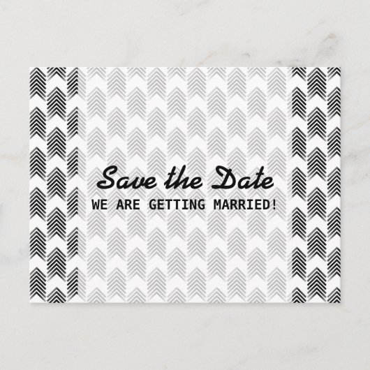 Faire-part Carte postale de sauvegarde de date de flèches tri (Devant)