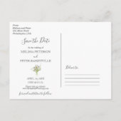 Faire-part Carte postale de sauvegarde de date de floraisons  (Dos)