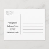 Faire-part Carte postale de sauvegarde de date de forêt monta (Dos)