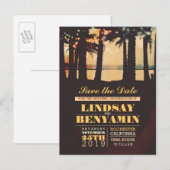 Faire-part Carte postale de sauvegarde de date de lumières de (Devant / Derrière)