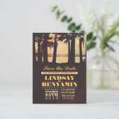 Faire-part Carte postale de sauvegarde de date de lumières de (Debout devant)