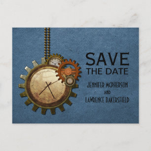 Faire-part Carte postale de sauvegarde de date de mariage ave