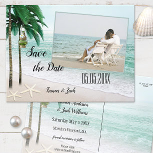 Faire-part Carte postale de sauvegarde de date de mariage de