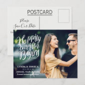 Faire-part Carte postale de sauvegarde de date de photo Après (Devant / Derrière)