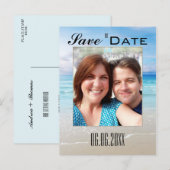 Faire-part Carte postale de sauvegarde de date de photo de pl (Devant / Derrière)