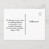 Faire-part Carte postale de sauvegarde de date de salon de ca (Dos)