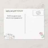 Faire-part Carte postale de sauvegarde de date de thème de fe (Dos)