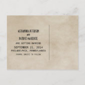 Faire-part Carte postale de sauvegarde de date de tourbillons (Dos)