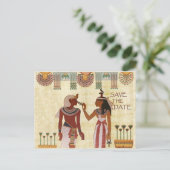 Faire-part Carte postale de sauvegarde de date Égypte ancienn (Debout devant)