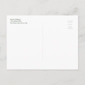 Faire-part Carte postale de sauvegarde de date en vert foncé (Dos)