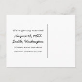 Faire-part Carte postale de sauvegarde de date Mod Heart, Rou (Dos)