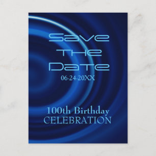 Faire-part Carte postale de sauvegarde de date pour les 100 a