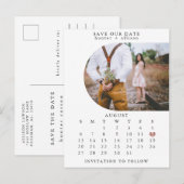 Faire-part Carte postale de sauvegarde de la date (Devant / Derrière)