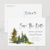 Faire-part Carte postale de sauvegarde de la date (Devant / Derrière)