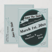 Faire-part Carte Postale de sauvegarde de la date (Devant / Derrière)