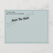 Faire-part Carte Postale de sauvegarde de la date (Dos)