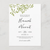 Faire-part Carte postale de sauvegarde de la date de branche  (Devant)