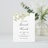 Faire-part Carte postale de sauvegarde de la date de branche  (Debout devant)