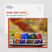 Faire-part Carte postale de sauvegarde de la date de Pâques (Devant / Derrière)