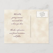 Faire-part Carte postale de sauvegarde de la date de vigne âg (Dos)