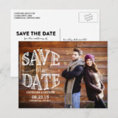 Faire-part Carte postale de sauvegarde de lettrage à la main (Devant / Derrière)