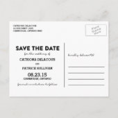 Faire-part Carte postale de sauvegarde de lettrage à la main (Dos)