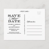 Faire-part Carte postale de sauvegarde gras (Dos)